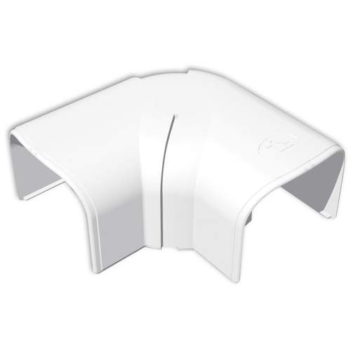 Tecnosystemi Optima platte bocht verstelbaar 45°-90° CPS75 Zuiverwit RAL9010 - 99TS1240